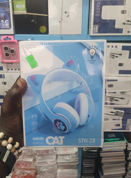 Casque sans fil oreilles de chat