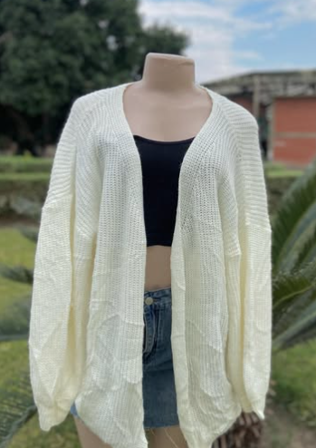 Short knitted sweater with buttons size: M/L