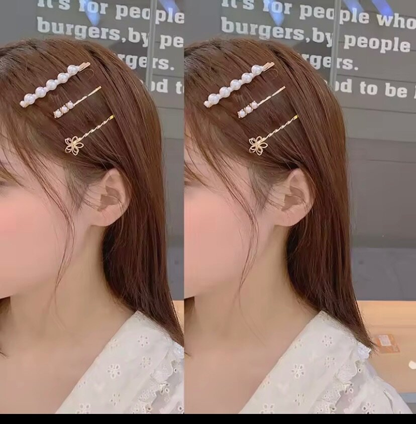 Pinces à cheveux en perles pour femmes et filles, épingles à