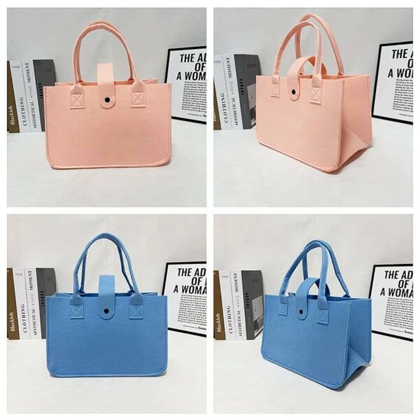 Sac à main en feutre coloré