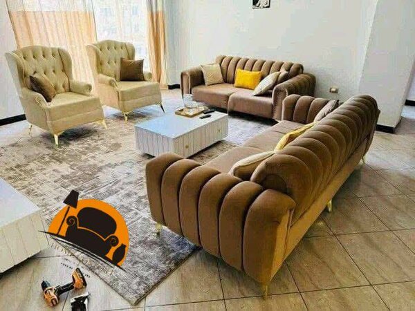 Canapé moderne en velours