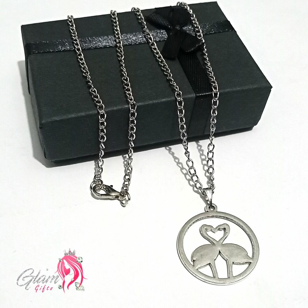 Swan Love Necklace Gift Box