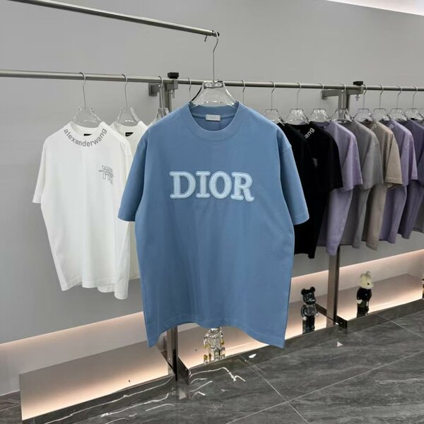 T-shirt DIOR bleu tendance
