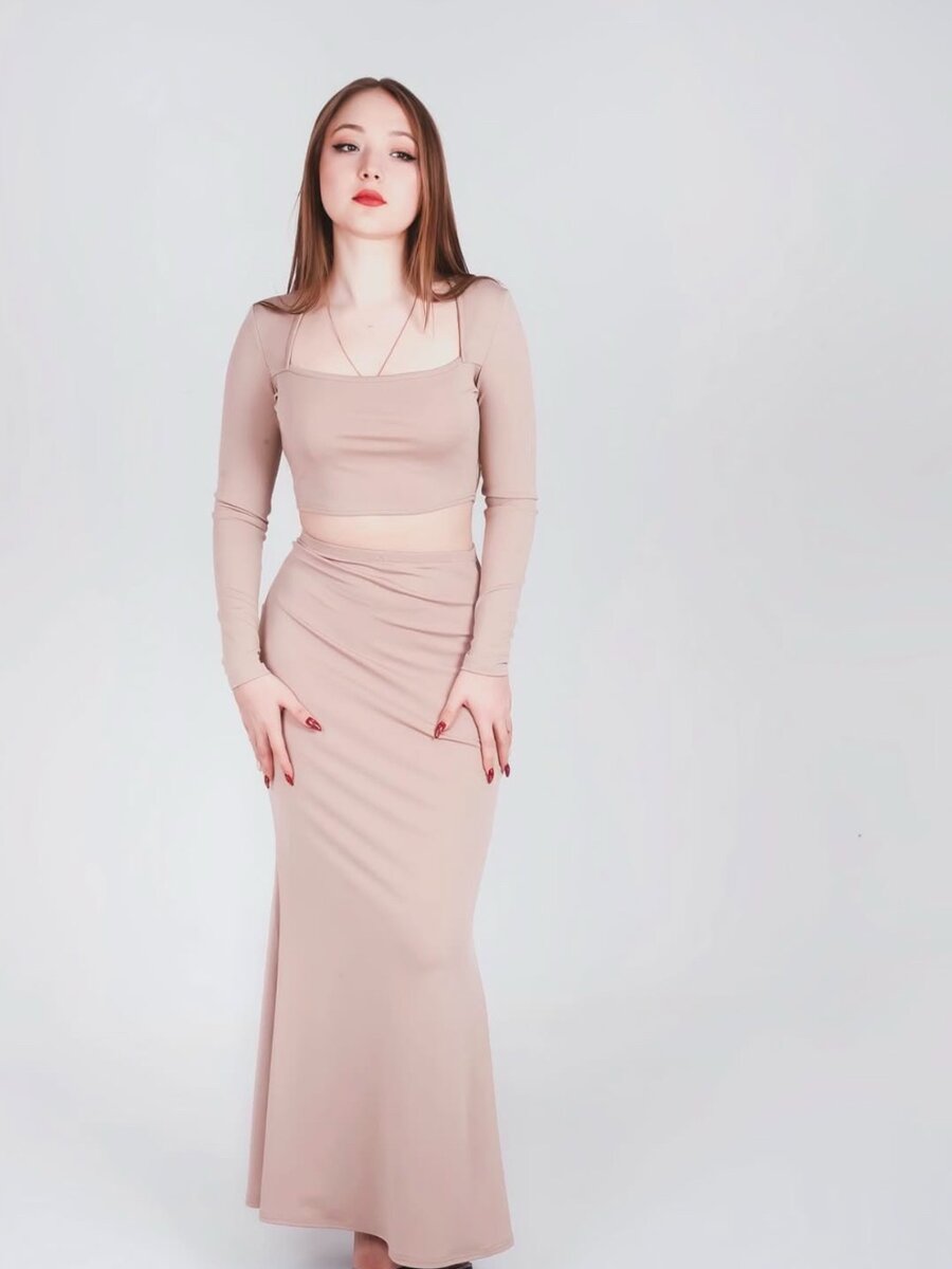 Двойка с юбкой макси