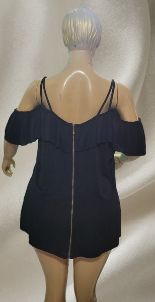 Top Femme Noir Épaule Nue