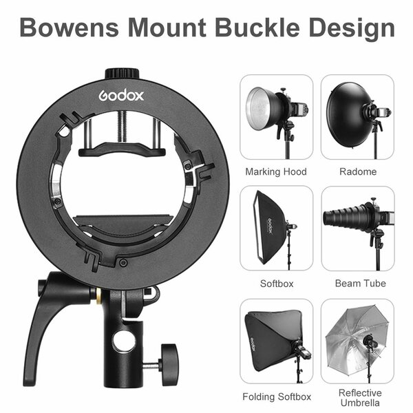 Support Godox avec monture Bowens