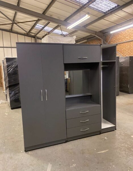 Armoire moderne grise