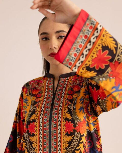 Woman's Stylish 2 Pcs Printed Shirt and Trouser