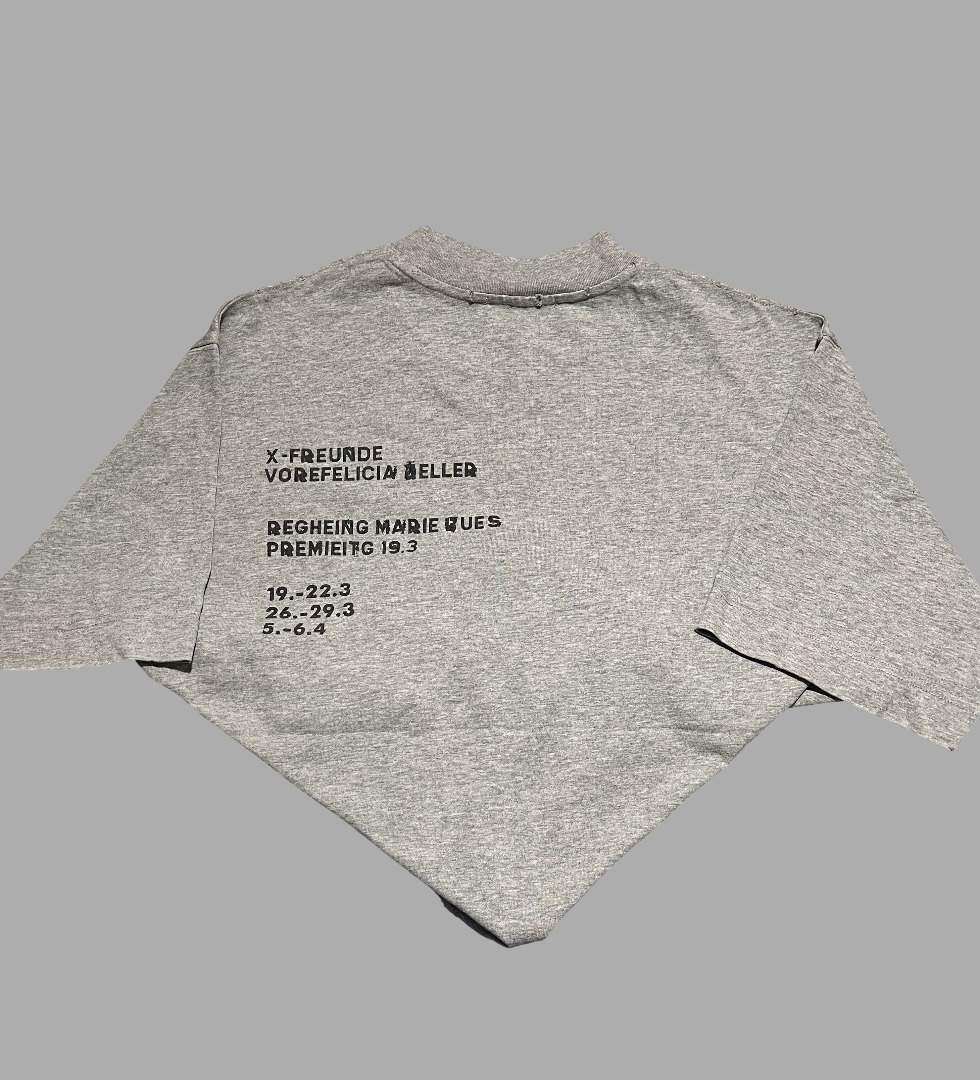 T-shirt graphique gris moderne