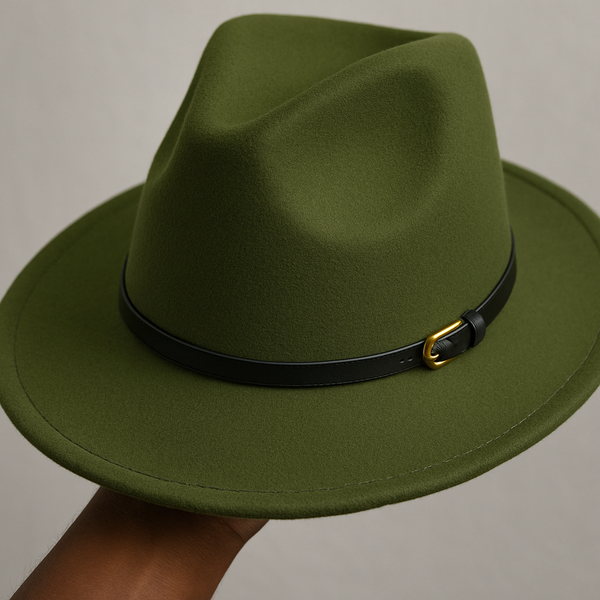Chapeau Fedora Vert Élégant