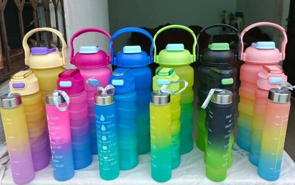 Colorful Gradient Water Bottles