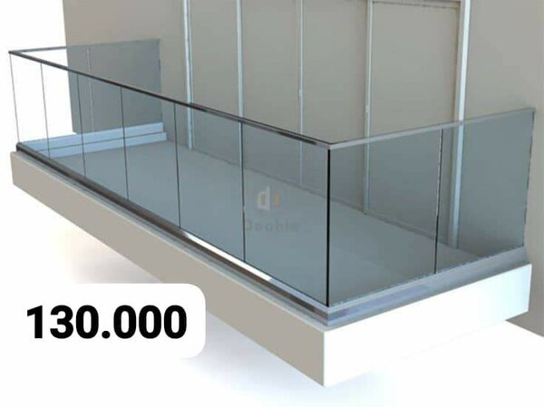 Garde-corps en verre moderne