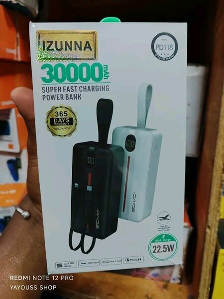 IZUNNA Power Bank 30000mAh