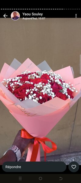 Bouquet de roses rouges