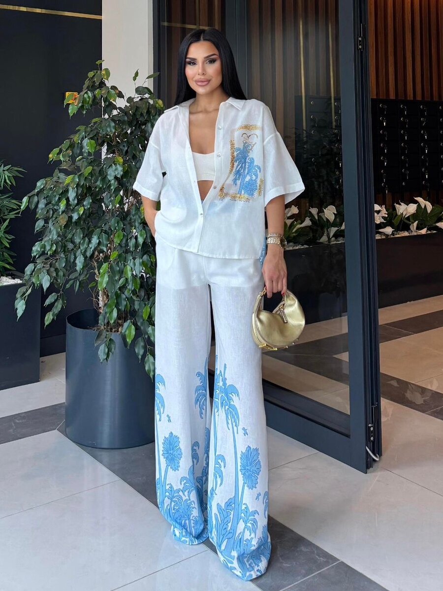 Ensemble floral léger femme