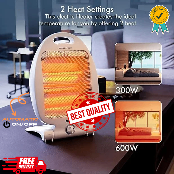 600W Heater For Office & Home | 2 Power Level