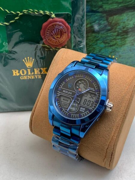 Rolex digital and analog watch