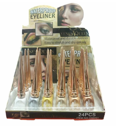 Glitter eyeliner water proof pack of 6