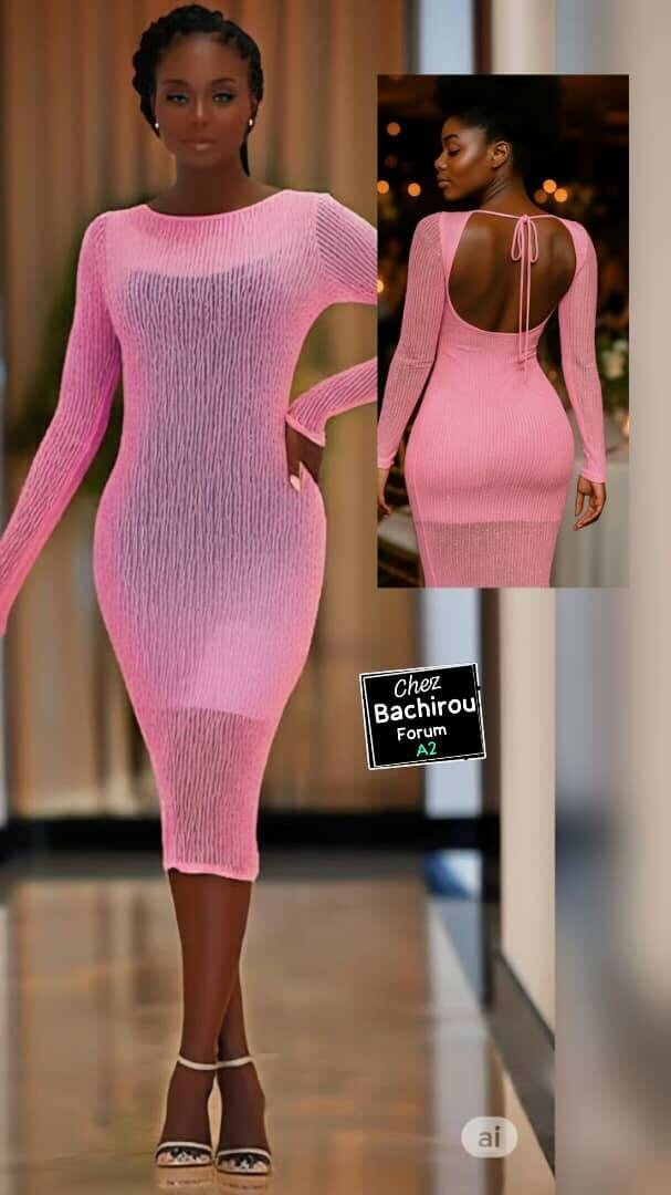 Robe moulante dos-nu élégante