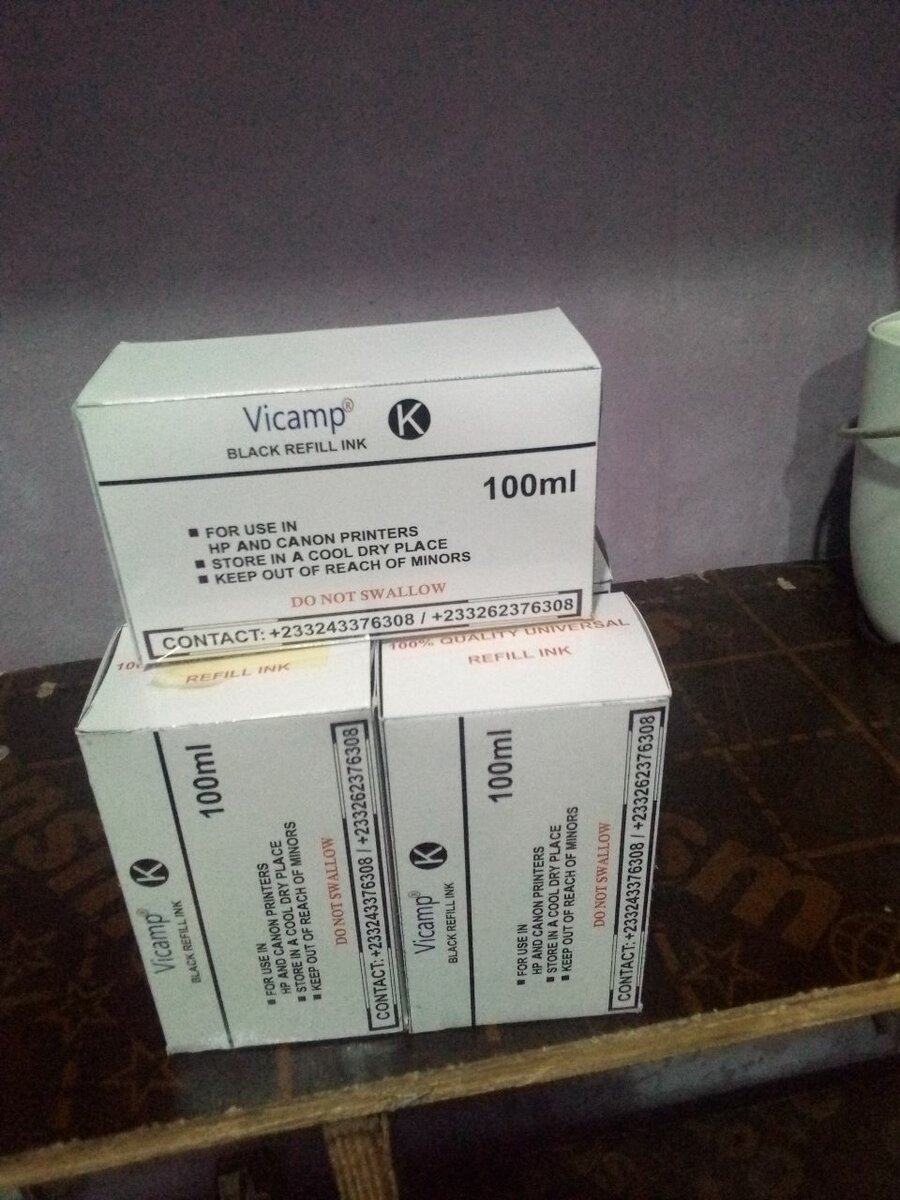 VICAMP K (Medium) BLACK UNIVERSAL REFILL INK