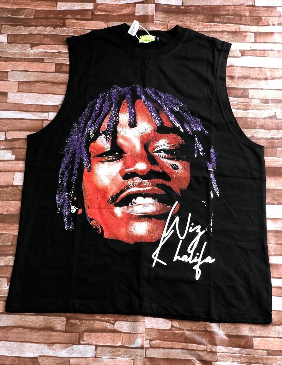 Débardeur noir imprimé tendance