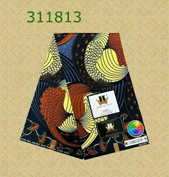 Cotton fabric with 6 yards print 