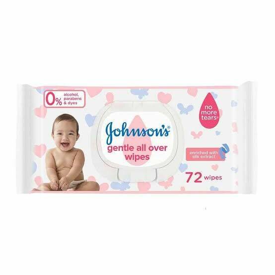 Jonson baby wipes Cp 72 pcs