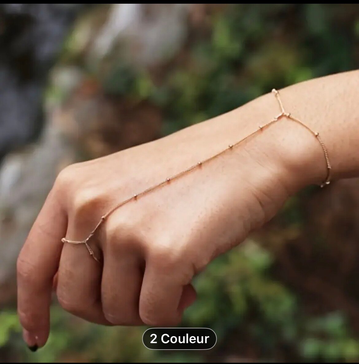 Bracelet bague élégant