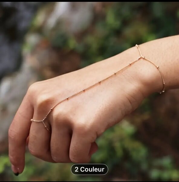 Bracelet bague élégant