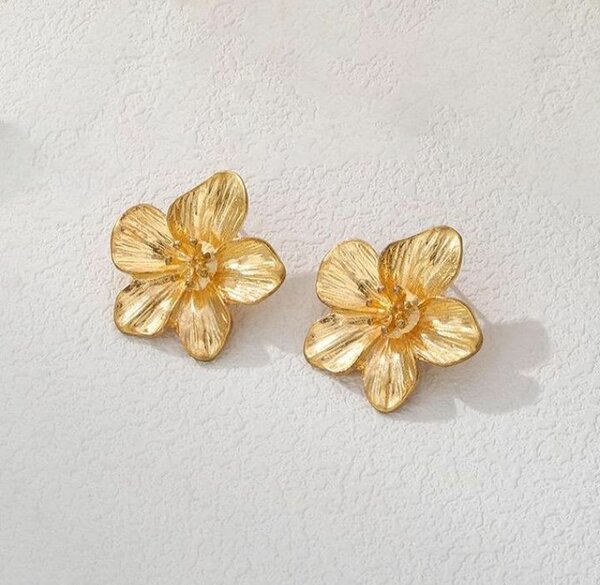 Ensemble Bijoux Fleurs Dorées