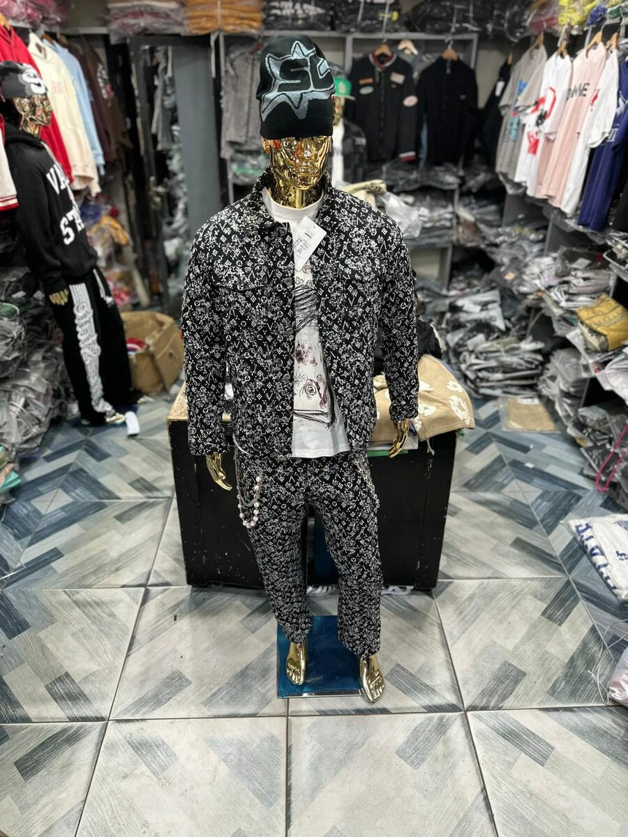 Veste et Pantalon à Motifs Streetwear