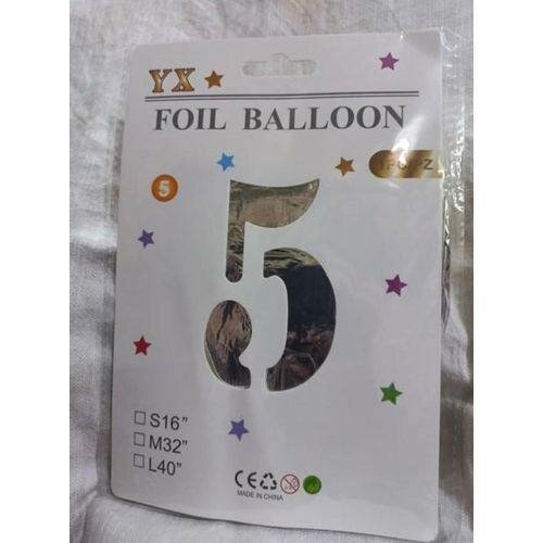 Ballon en aluminium chiffre or