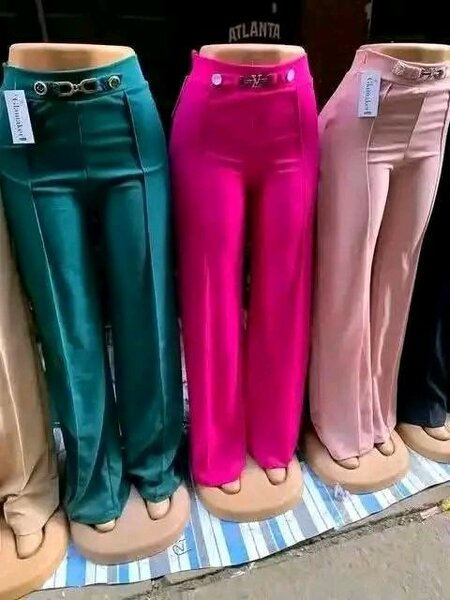 Pantalon satiné pour femme
