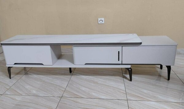 Meuble TV moderne gris