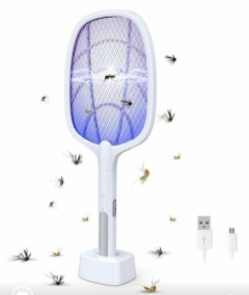 Raquette anti-moustiques électrique