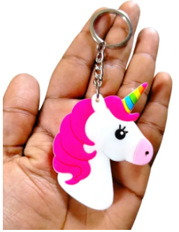 Cute Silicon Key Chain for Bags  Unicorn