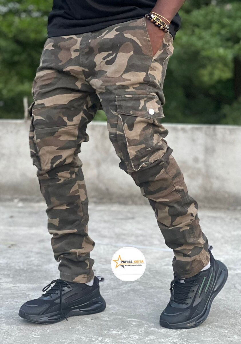 Pantalon cargo camouflage