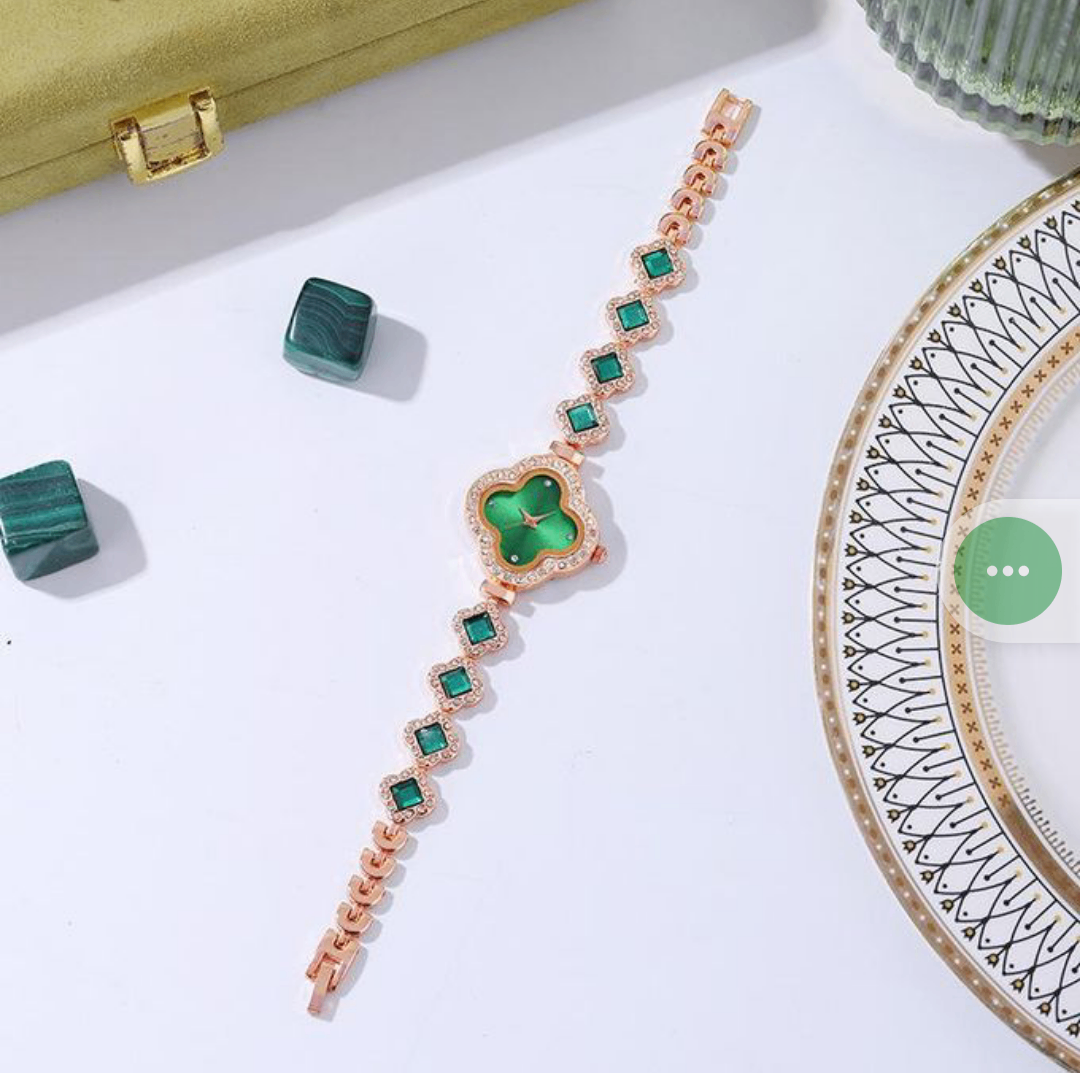 Montre à quartz femme - vert o