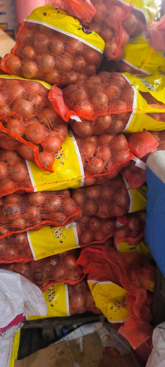 Sacs d'oignons frais 25kg