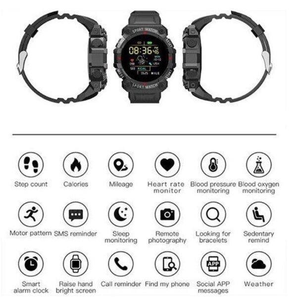 Sports Smart Watch 716 Black