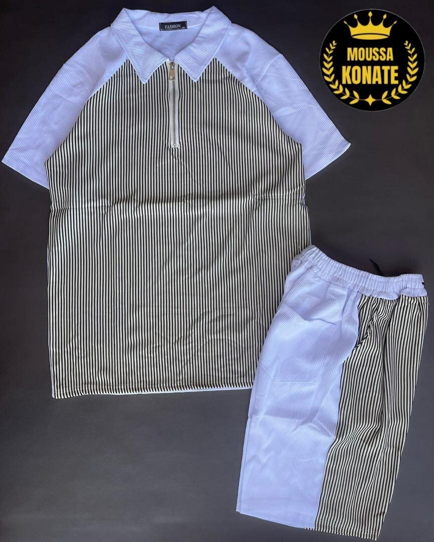 Ensemble rayé homme