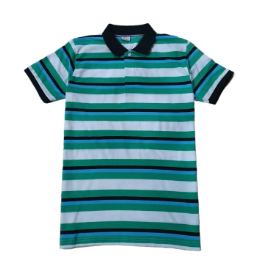 Premium Quality Polo T-Shirt for Men's, White Green Color Polo T-Shirt