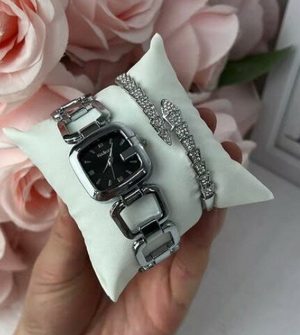 Комплект часы+браслет