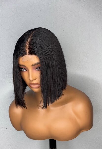 8 INCHES BOB HAIR WITH KIM K CLOSURE