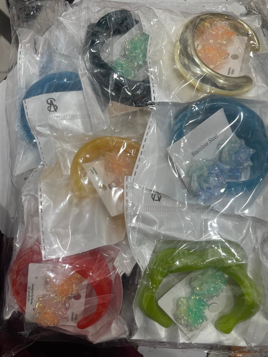 Colorful Chunky Bracelets Set