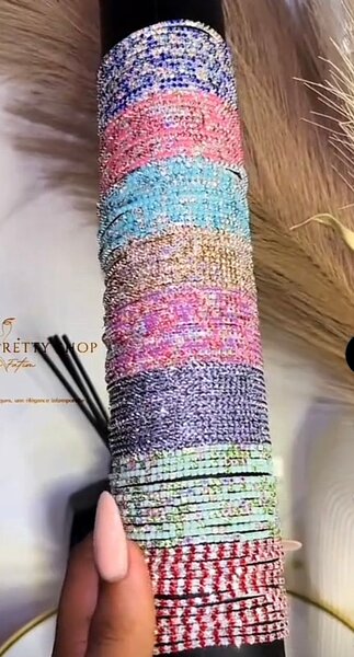 Bracelets strass  colorés