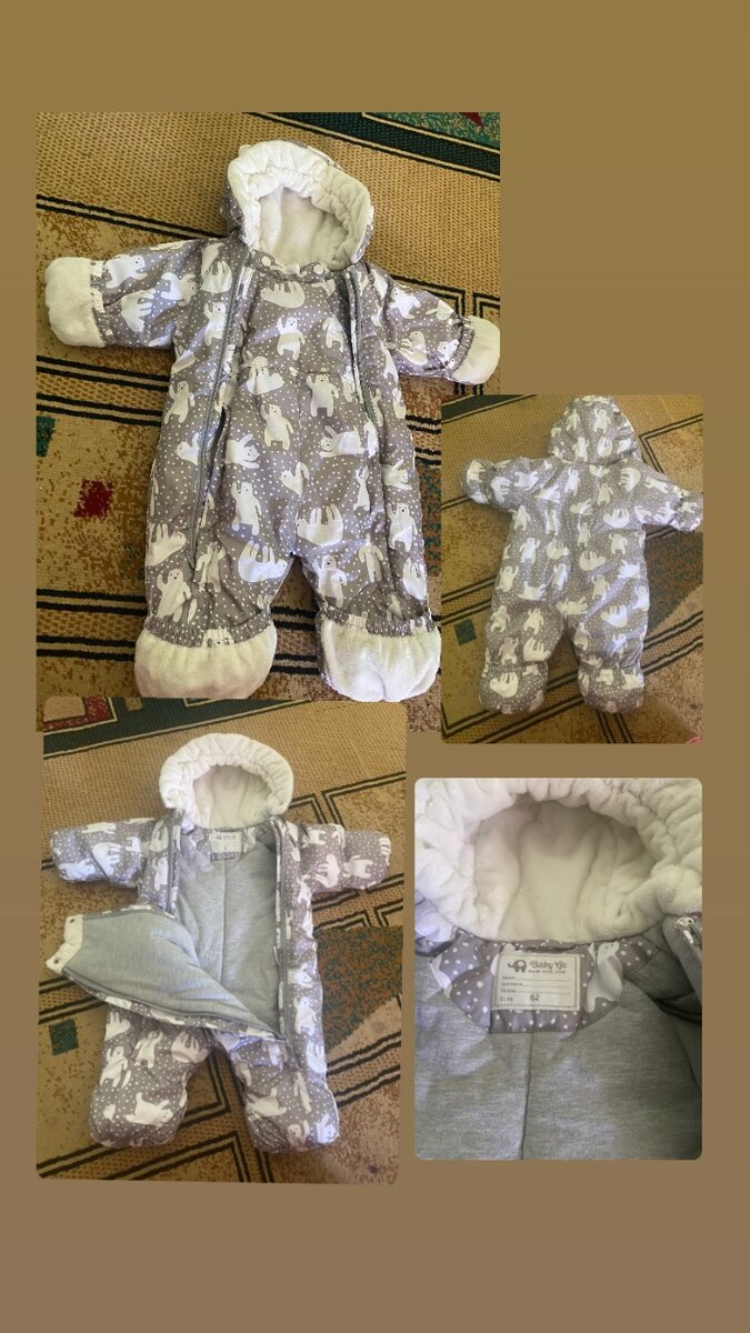 Зимний комбинезон уни подходит для девочек и мальчиков