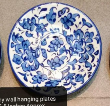 Blue Pottery Wall Hanging Plates