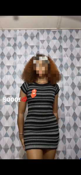 Robe à rayures noire