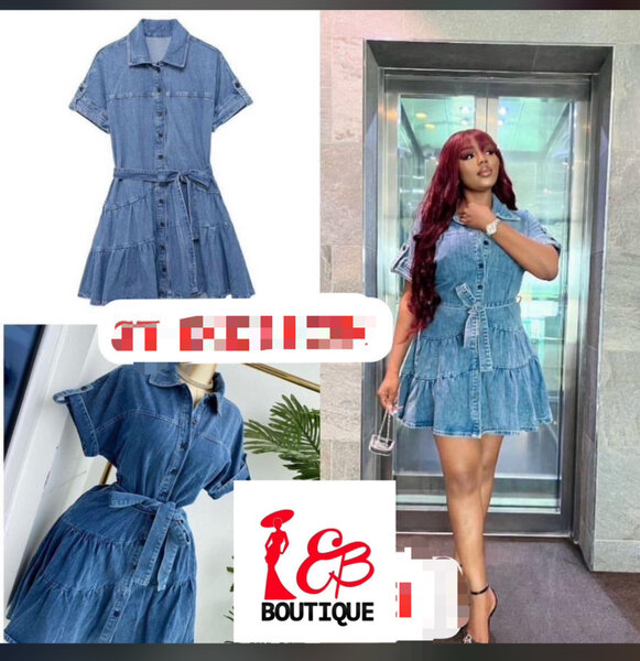 Robe chemise en denim